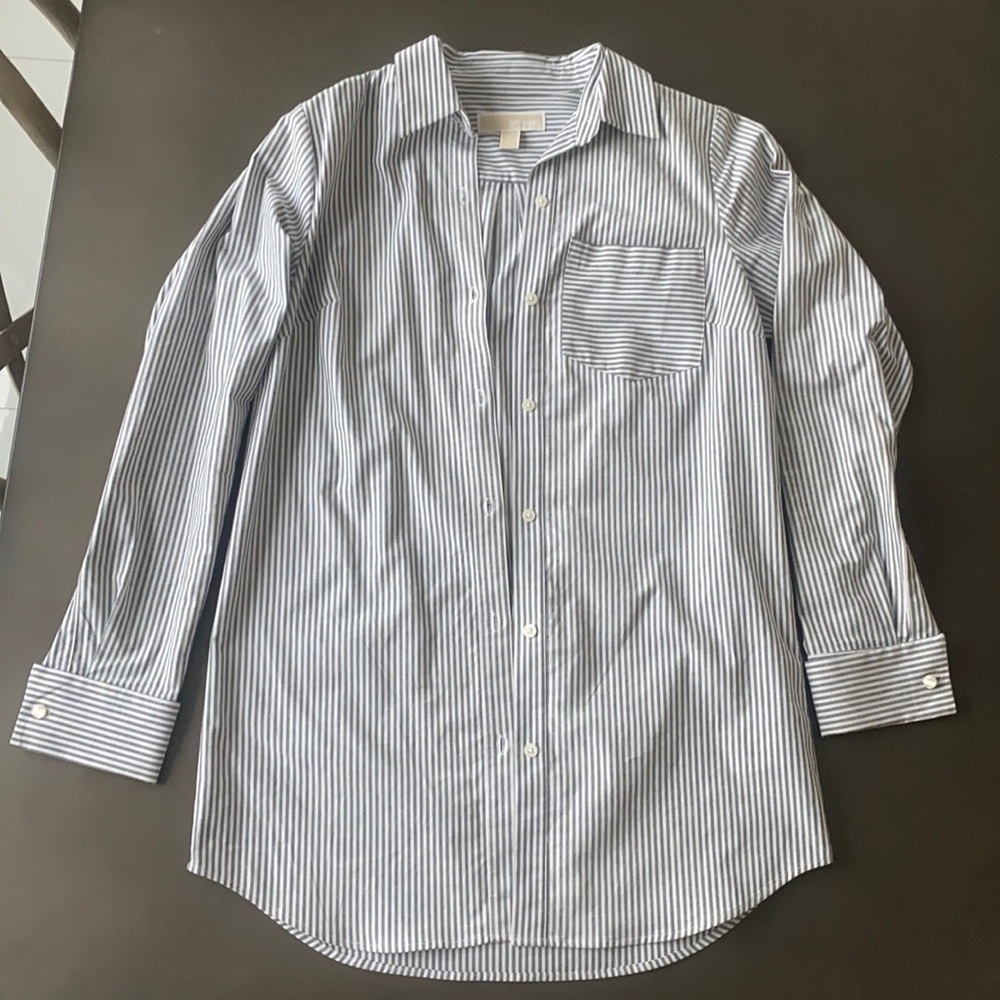 Michael Kors stripped button down shirt